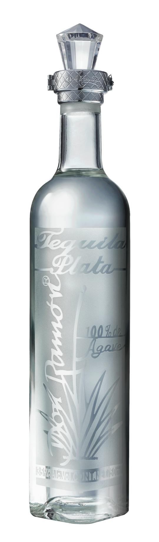 Imagen de casa Metl sobre una botella de tequila punta diamante plata de 750ml.