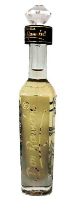 Imagen de casa Metl sobre una botella de tequila punta diamante reposado de 50ml.